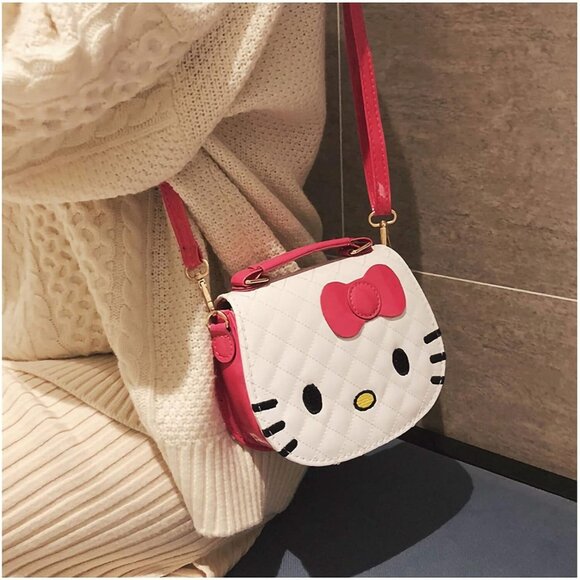 Hello Kitty Faux Leather Handbag Satchel Purse for Collectors & Fans - Picture 5 of 7